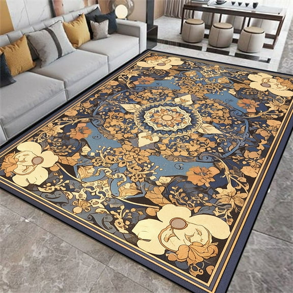 Bohemia Carpet for Living Room Luxury Bedroom r Carpets Non-Slip Soft Custom Rug Large Size Cloakroo