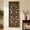 Brown Wood Rectangle, variant on Rustic Boho Arched Wood Wall Art, Hand-Carved Floral Panel with Distressed White Finish, Vintage Farmhouse Decorative Hanging Sculpture for Living Room Bedroom Hallway