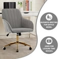 thumbnail image 3 of New High Back Office Chair,Modern Swivel Office Chair, Fabric Gaming Chair,Height Adjustable Home Office Desk Chair with Lumbar Support, 3 of 7