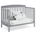 thumbnail image 6 of Delta Children Hanover 6-in-1 Convertible Baby Crib, Grey, 6 of 16