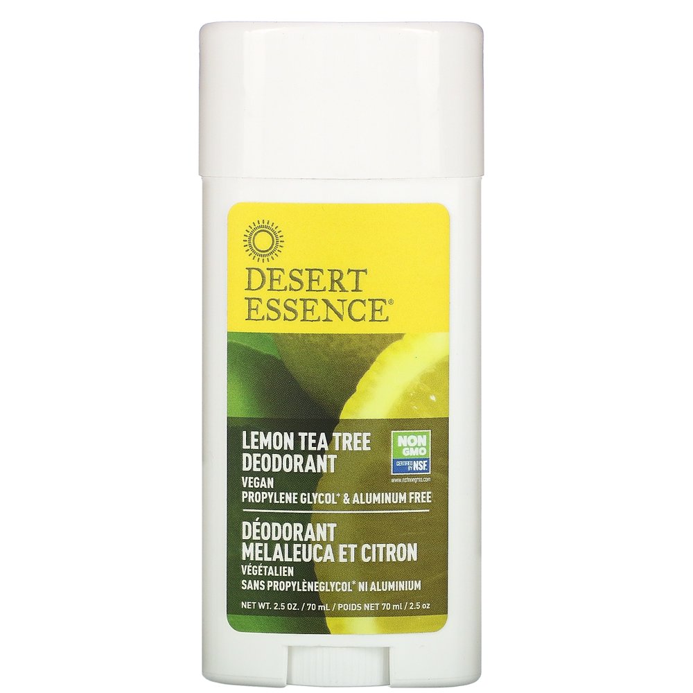 Desert Essence Deodorant, Lemon Tea Tree, 2.5 oz (70 ml)