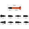 thumbnail image 5 of Paintless Dent Repair Kit Metal Tap Down Pen With 9 Heads Tips Dent Removal Tools, 5 of 5