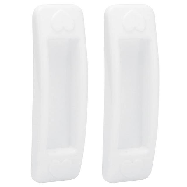 Door Handle,2Pcs White Plastic Glass Sliding Door Handle Cabinet Hardware Elevated Design