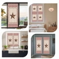 thumbnail image 7 of Window Privacy Film Western Texas Star Retro Stained Glass Window Film Decorative Sun Block Window Cover Rustic Vintage Farm Red Beige Plaid Window Clings Static Sticker for Bathroom 19.6"x39.3", 7 of 7