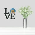 thumbnail image 2 of Blue Corgi Metal Wall Artwork LOVE, 2 of 2