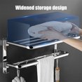 thumbnail image 4 of Vente de Liquidation Porte-Serviettes de Salle de Bain en Acier Inoxydable Pliant Porte-Serviettes de Salle de Bain Porte-Serviettes en Acier Inoxydable Rangement Multifonctionnel, 4 of 6