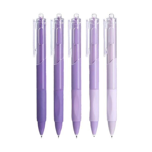 Pisexur Batería de cocina Bolígrafo retráctil de tinta con botón pulsador, 5 unidades, gran capacidad, secado rápido, tinta neutra de 0,5 mm, ideal para la escuela, l para la cocina del hogar