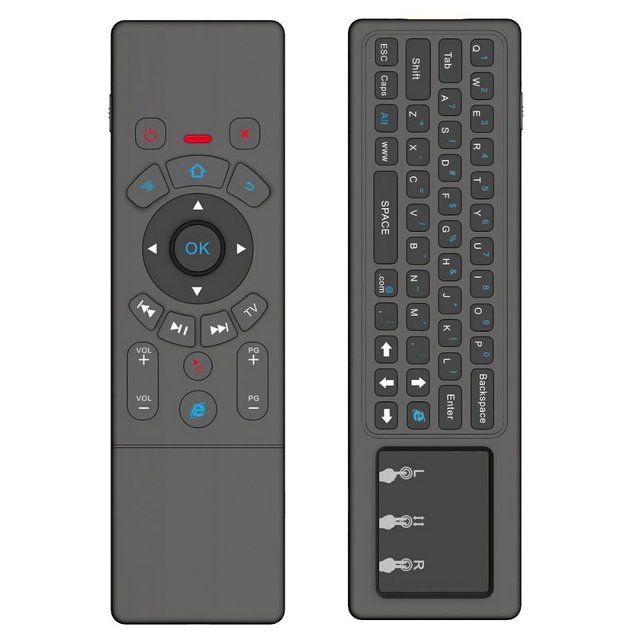 axGear Souris Sans Fil Air Pad Tactile avec Clavier Complet Télécommande Sans Fil 2.4G USB Clavier à Main Plam