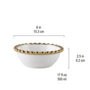 Dinner Plates Set, Modern Gold Accented 16 Piece Plate Set, Elegant Dining for 4, Home Kitchen Accessories, Minimalist Design Plate Collection
