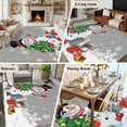thumbnail image 5 of 5x7 Area Rugs for Living Room, Grey Snowman Christmas Non Slip Area Rugs for Kitchen Bedroom Entryway, Gifts Xmas Tree Winter Snowflake Washable Carpet Runner Rug Floor Mats for Bedroom Home Decor, 5 of 9