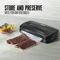 thumbnail image 2 of Weston Brands Vacuum Sealer Machine for Food Preservation & Sous Vide, Seals Bags up to 11” Wide, 110 Watts, 22.5” HG Strength, Includes Roll Storage and Starter Pack, Black, 2 of 8