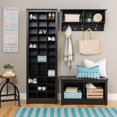 thumbnail image 2 of Prepac Space-Saving Black Shoe Storage Cabinet, 2 of 7