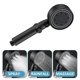 thumbnail image 5 of Cabezal de 5 modos Accesorios de salida de agua de silicona negra Multifunción Ahorro de agua Cabezal de de alta presión para Soledad Cabezales de ducha, 5 of 7