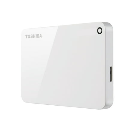 Toshiba Canvio Advance 2TB Portable External Hard Drive USB 3.0 White - HDTC920XW3AA