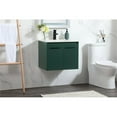 thumbnail image 2 of 24 inch single bathroom vanity in green, 2 of 8