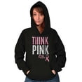 thumbnail image 3 of Pink Ribbon Cure Breast Cancer Awareness Hoodie Sweatshirt Women Brisco Brands M, 3 of 6