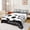 Black White A, variant on Feelyou Black White U Letter Twin Sheets for Kids, Honeycomb Football Soccer Bedding, 3 Pieces, 1 Flat Sheet, 1 Fitted Sheet and 1 Pillowcase
