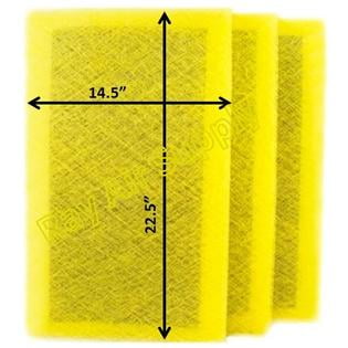 

RayAir Supply 16x25 Pristine Air Cleaner Replacement Filter Pads 16x25 Refills (3 Pack)