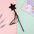 thumbnail image 1 of Varita mágica de hada con forma de gato, divertida varita mágica de estrella de cinco puntas, varita mágica de hada con plumas para niños, 1 of 6