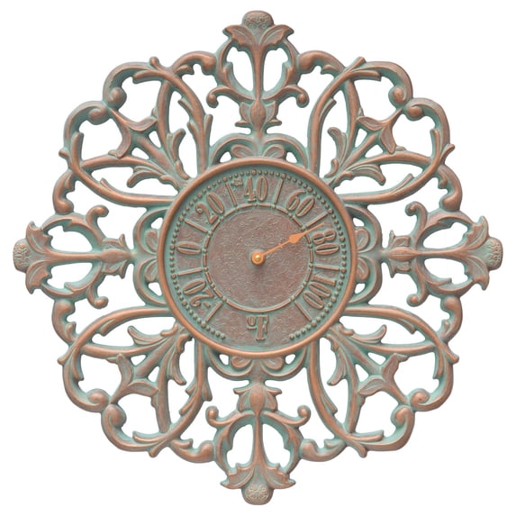 Whitehall Products Filigree Silhouette 21-in. Indoor/Outdoor Wall Thermometer