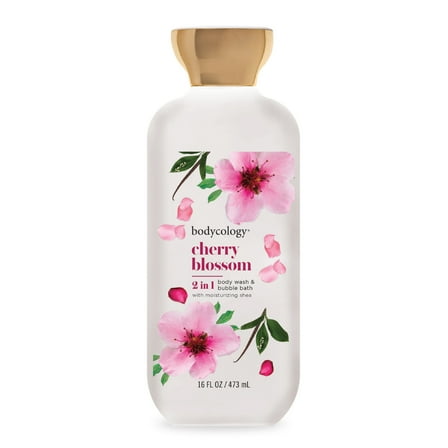 Bodycology 2 in 1 Body Wash & Bubble Bath,  Cherry Blossom,16 fl.oz.