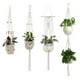thumbnail image 4 of Juego de 4 colgadores de plantas para colgar en la pared de interior, maceta decorativa con 4 ganchos para interior y exterior, decoración del hogar, caja de regalo Xemadio 2033377-1, 4 of 9