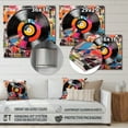 thumbnail image 4 of Designart "Retro Vibes in Colorful Vinyl III" Music Metal Art Print, 4 of 5