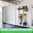 thumbnail image 6 of GoSports Wall Mounted Garage Tool Organizer - Adjustable Storage Rack for Garden and Shop Tools, 6 of 6