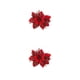 thumbnail image 1 of Cateissary Flor de Navidad Decoración artificial Cabezas de flores Adornos de árbol de Navidad Rojo 2piezas, 1 of 6