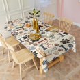 thumbnail image 3 of Paw Prints and Bones Rectangle Tablecloth 60"x102",Waterproof Polyester Rectangle Table Cloth, Wipeable Spillproof Polyester Tablecloth for Dining, Camping, Indoor and Outdoor, 3 of 5