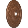 thumbnail image 3 of Ekena Millwork 24 1/4"OD x 3 7/8"ID x 2"P Logan Ceiling Medallion (Fits Canopies up to 6 1/8"), Hand-Painted Polished Copper, 3 of 7