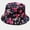 Hot Pink, variant on Baqcunre Bucket Hat Sun Beach Fishing Cap Women'S Fashion Printing Sunshade Fisherman'S Hat Basin Hat Outdoor Bucket Hat Hat For Men Women Black