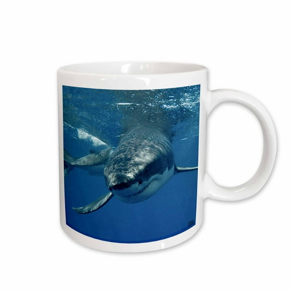 3drose, Great White Shark, 15oz Mug