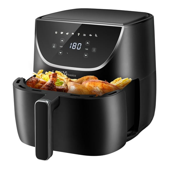 6 QT Air Fryer, 1700W Digital Oil Free Deep Fryers Non-stick Coating Airfryer with Timer and 8 Cooking Presets