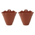 thumbnail image 1 of 2 Pcs Jardinière Suspendue Murale en Forme de Cône Pot de Fleurs Suspendu, 1 of 8
