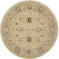 thumbnail image 2 of SAFAVIEH Anatolia Sammy Floral Area Rug, Natural/Soft Turquoise, 6' x 6' Round, 2 of 6