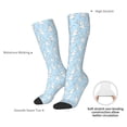 thumbnail image 5 of Picia Women Crew Soft Moisture-wicking Socks Rabbit And Bird Pattern Design Cotton Socks, One Size fit All, 5 of 9