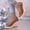 Coffee, variant on Women's Peep‑toe Patent Leather Wedge Heel Pumps, Woven Platform Slip‑on High Heel Sandals for Summer Party Daily Casual Wear White 42