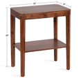thumbnail image 5 of Kate and Laurel Talcott Mid-Century Side Table, 22 x 14 x 26, Walnut Brown, Modern End Table for Storage and Display, 5 of 5