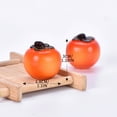 thumbnail image 3 of Micro Retro Style Persimmon Ornament Handcrafted Craftsmanship Small And Lightweight Decorative Figurine, Cute Persimmon Shape For Home Office Shelf Windowsill, 3 of 7
