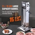 thumbnail image 4 of VEVOR Manual Sausage Stuffer 7 L Vertical Sausage Machine 304 Stainless Steel, 4 of 9