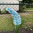 thumbnail image 4 of Gerson 42" Blue and Yellow Mallow Solar Lighted Flower Outdoor Decoration, 4 of 4
