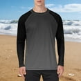 thumbnail image 6 of FNFYFH Mens Long Sleeve Rash Guard Shirt Big & Tall UPF 50+ Swim Beach Shirts UV Sun Protection Fishing Shirt, 6 of 6