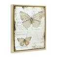thumbnail image 4 of Stupell Industries Butterfly Journal Collage Animals Painting Gold Floater Framed Canvas Art Print Wall Art, 25 x 31, 4 of 10