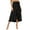 Black, variant on Vedolay Fringe Skirt Women Summer Boho Elastic High Waist Pleated A Line Tiered Maxi Skirt,Red L