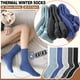 thumbnail image 3 of Botas térmicas EBMORE de lana Calcetines de invierno para mujer, 5 pares, 3 of 6