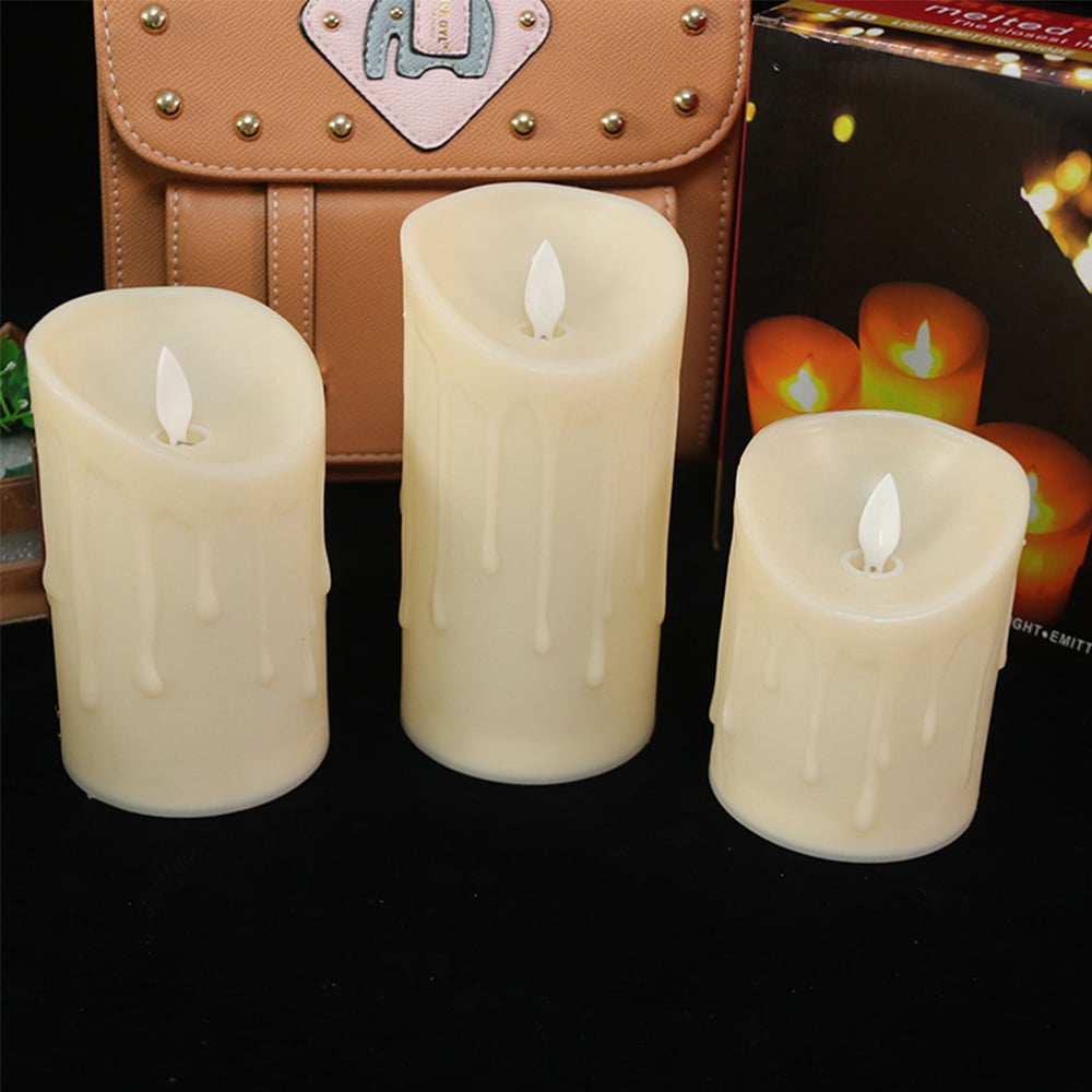 Melt Candle Company Set of 3 Outdoor Candles Deet-Free Emergency Candles with Large Flame 