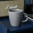 thumbnail image 4 of Stone Lain Olivia Stoneware Mug Replacement Set, Gray with Embossed Basket Weave, 4 of 6