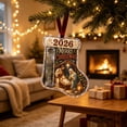 thumbnail image 6 of Guodhu Acrylic Christmas Cash Gift Stocking Hanging Ornament with Velvet Ribbon for Tree Fireplace Window Holiday Decor, 6 of 6