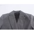 thumbnail image 5 of HH TRAF Chaqueta de invierno informal de rayas con doble botonadura y encaje para mujer, traje corto de manga larga con cuello vuelto para mujer, 5 of 5